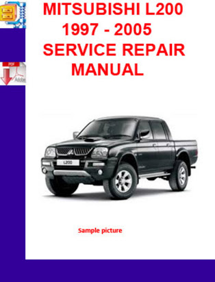 download MITSUBISHI TRITON L200 workshop manual