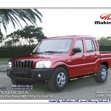 download Mahindra Scorpio 2wd 4wd workshop manual