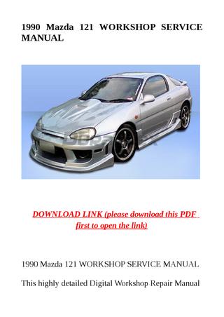 download Mazda 121 workshop manual