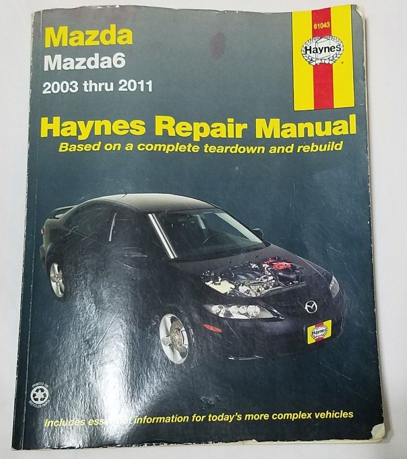 download Mazda 6 Manuals workshop manual