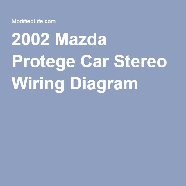 download Mazda Protege workshop manual