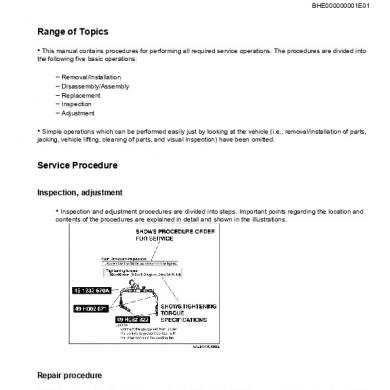 download Mazda T3000 T3500 T4000 workshop manual