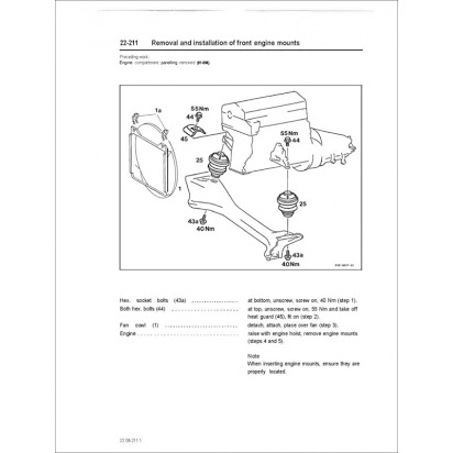 download Mercedes Benz 300D 2.5T workshop manual
