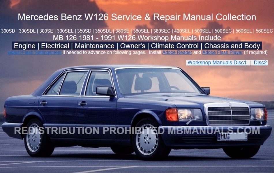 download Mercedes Benz 300SDL workshop manual