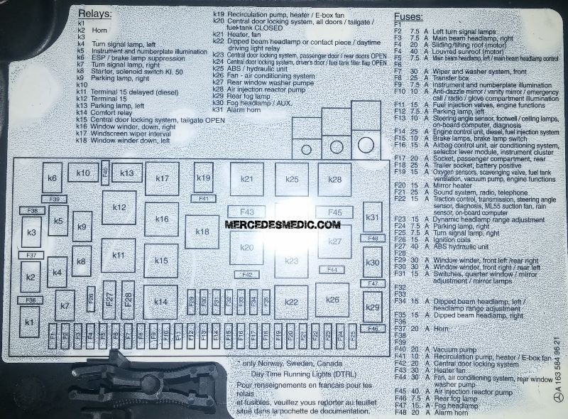 download Mercedes Benz ML320 ML350 ML500 workshop manual