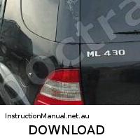download Mercedes ML 430 workshop manual