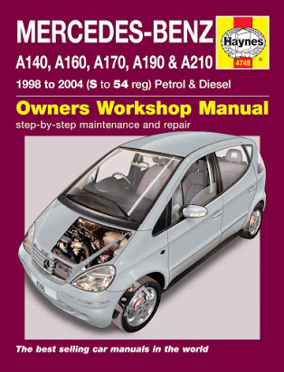 download Mercedes W168 A Class A140 A160 A160CDI A170CDI A190 A210 benzina e workshop manual