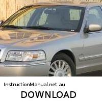 download Mercury Grand Marquis to workshop manual