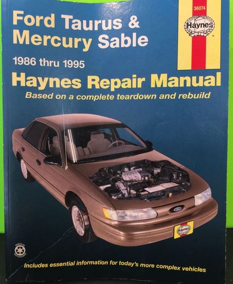 download Mercury Sable to workshop manual