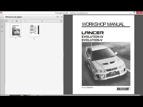 download Mitsubishi Evolution V workshop manual