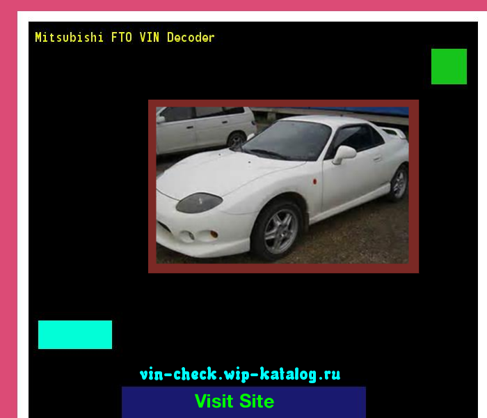 download Mitsubishi FTO Year workshop manual