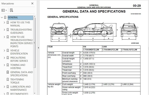 download Mitsubishi Lancer Evo 4 workshop manual