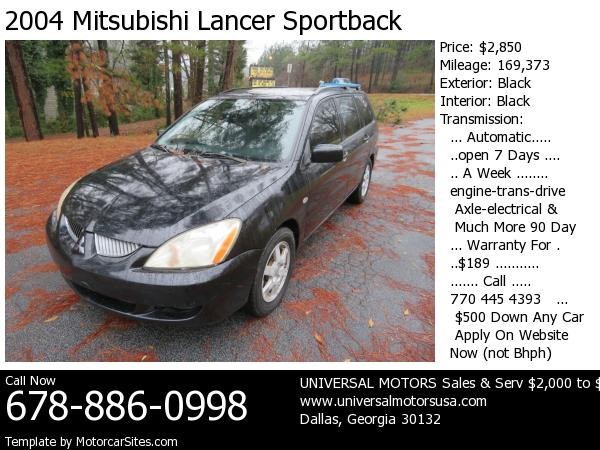 download Mitsubishi Lancer Sportback workshop manual