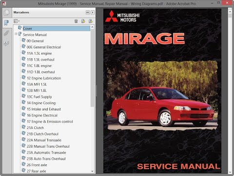 download Mitsubishi Mirage Sevice workshop manual