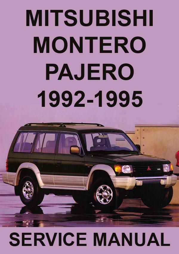 download Mitsubishi Montero Mnaual workshop manual