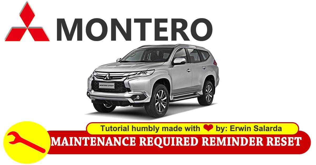 download Mitsubishi Montero workshop manual