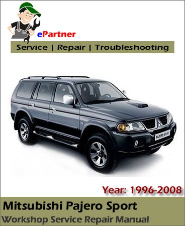 download Mitsubishi Pajero Sport workshop manual