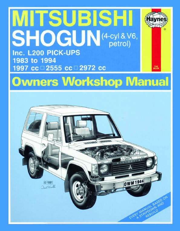 download Mitsubishi Pajero workshop manual