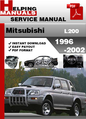 download Mitsubishi Pick up Mitsubisi Montero workshop manual