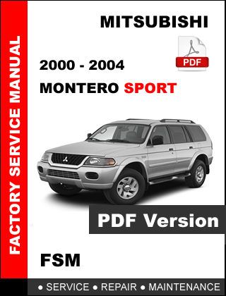 download Mitsubishi Pickup Montero workshop manual
