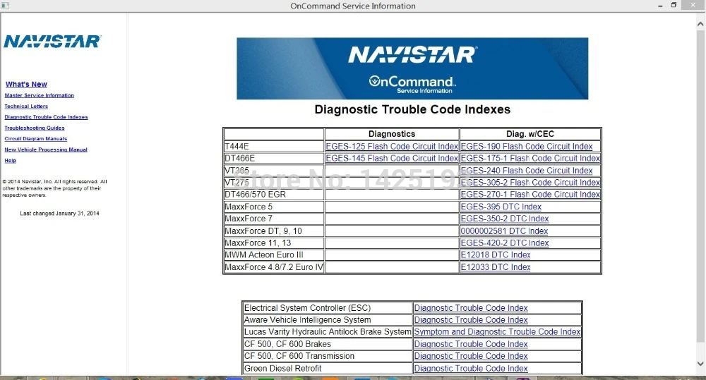 download Navistar ProStar LoneStar Circuit workshop manual