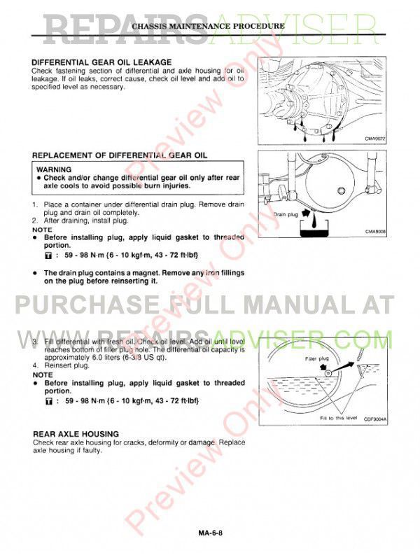 download Nissan UD Truck 1800 3300 workshop manual