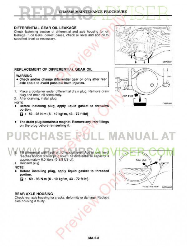 download Nissan UD Truck 1800 3300 workshop manual