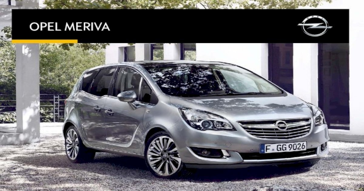 download OPEL MERIVA able workshop manual