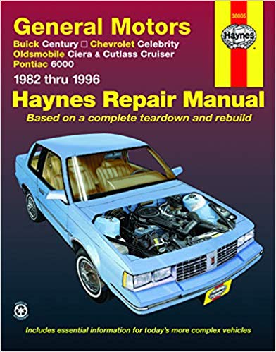 download Oldsmobile Cutlass Ciera workshop manual