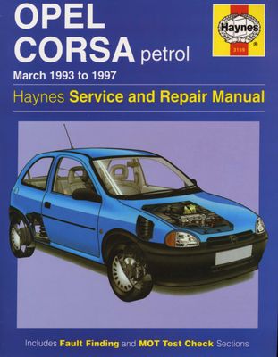 download Opel Corsa Mar 93 97 workshop manual