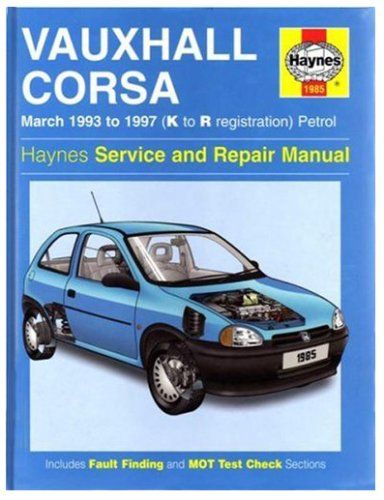 download Opel Vauxhall Corsa workshop manual