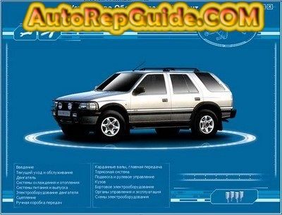 download Opel Vauxhall Frontera workshop manual