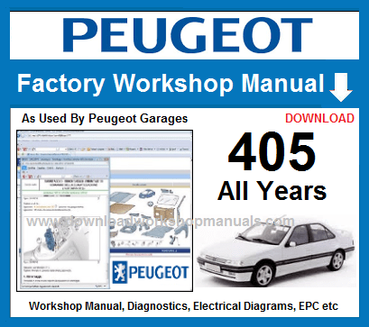 download PEUGEOT 405 workshop manual