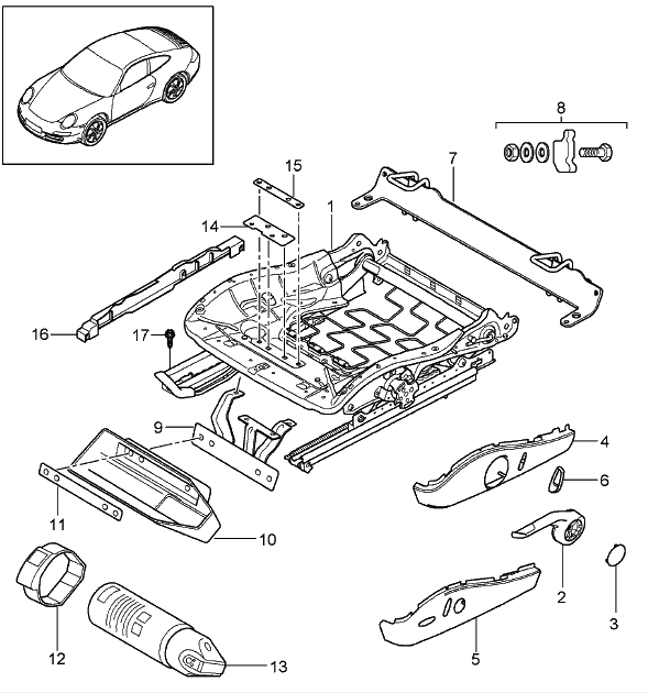 download PORSCHE 987 BOXSTER Parts workshop manual