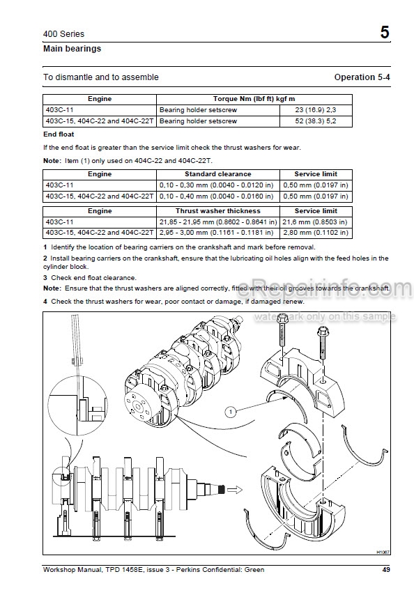 download Perkins 400 403C 404C Engine Manual workshop manual