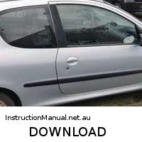 download Peugeot 206 Srvc workshop manual