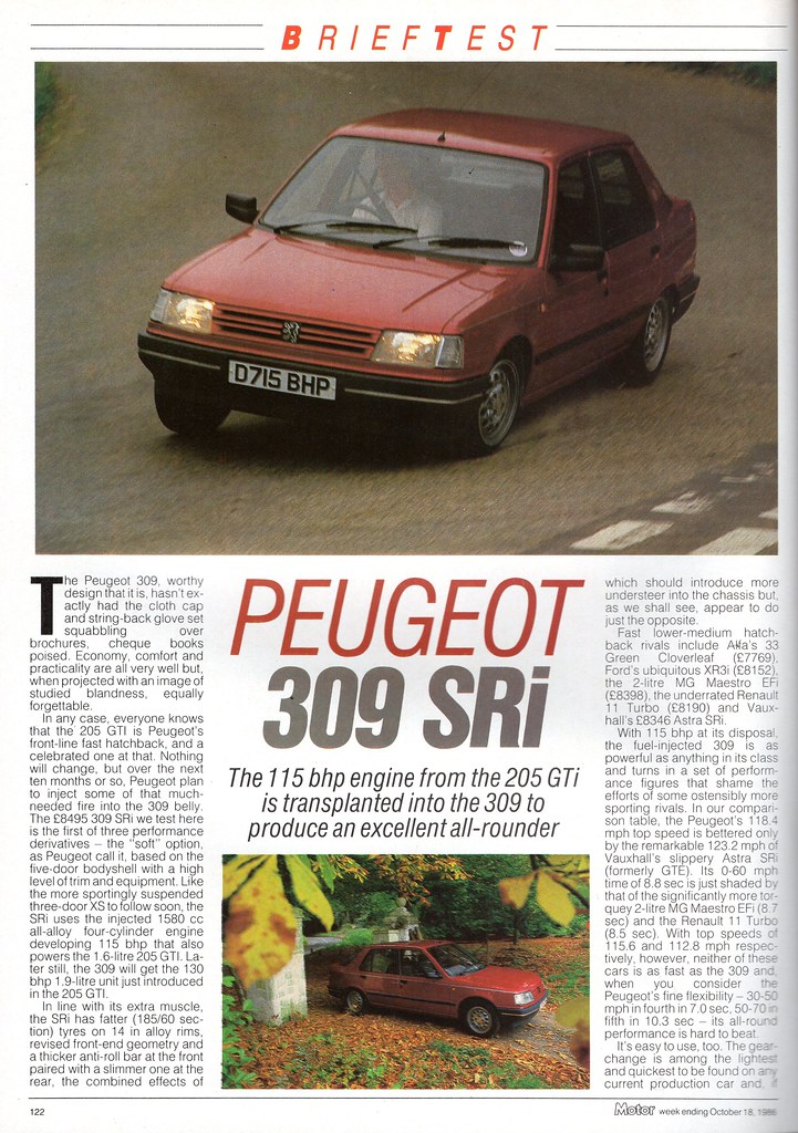 download Peugeot 309 workshop manual