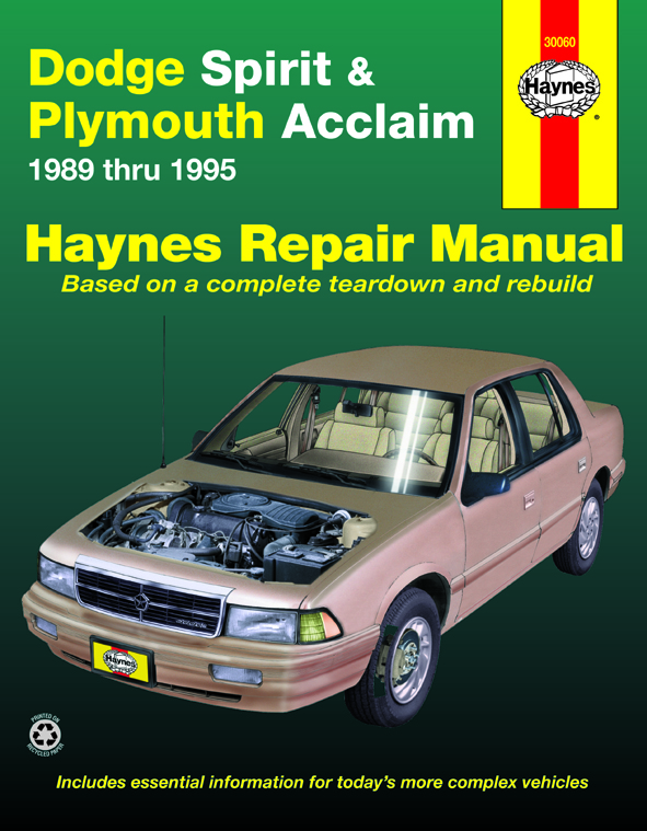 download Plymouth Acclaim able workshop manual