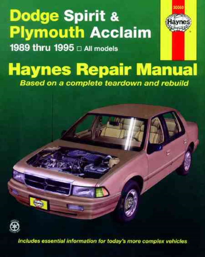 download Plymouth Acclaim able workshop manual