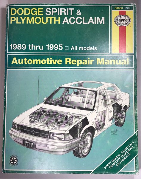 download Plymouth Acclaim workshop manual