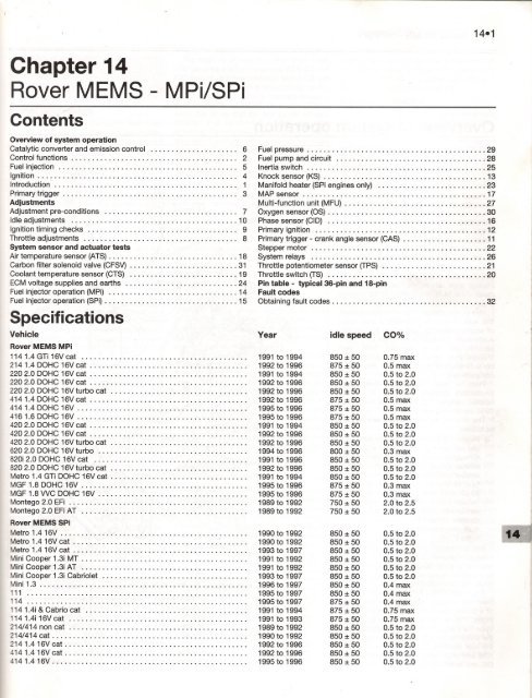 download ROVER 414 workshop manual