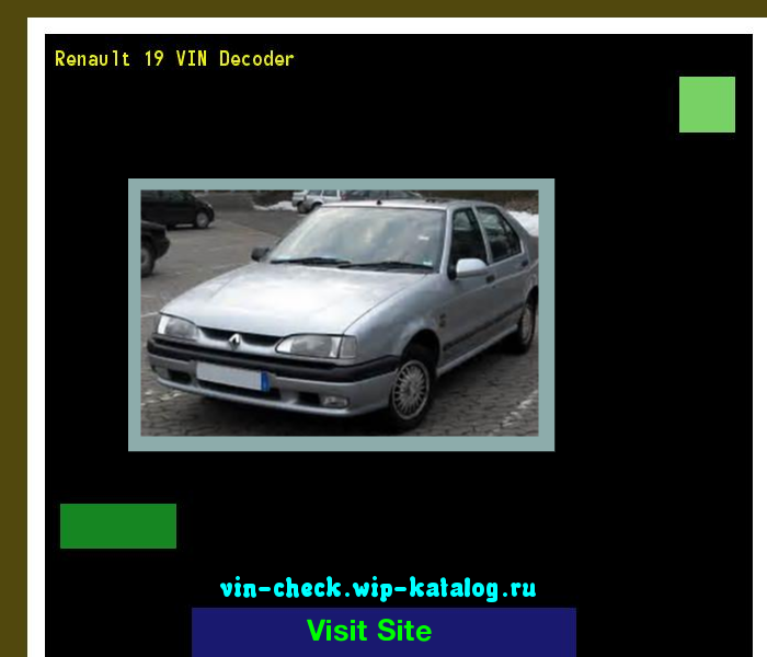 download Renault 19 workshop manual