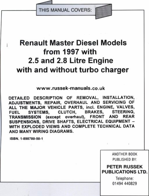 download Renault R25 workshop manual