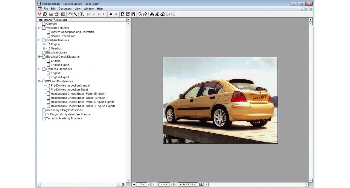 download Rover MG ZR workshop manual