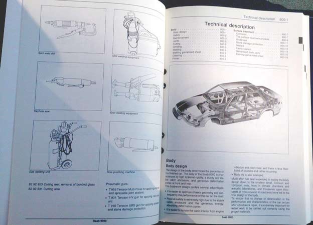 download SAAB 9000 workshop manual