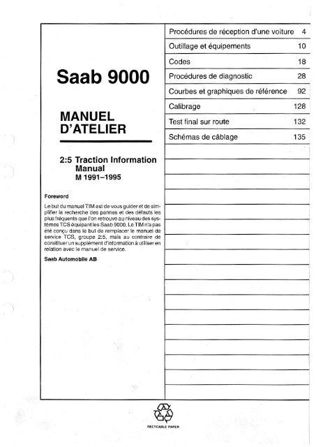 download SAAB 9000 workshop manual
