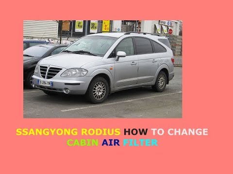 download SSANGYONG RODIUS STAVIC workshop manual