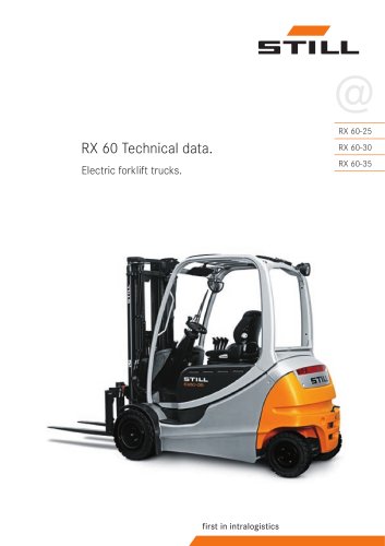 download STILL Electric Forklift Truck RX60 25 RX60 30 RX60 35 RX60 40 RX60 45 RX60 50 In able workshop manual