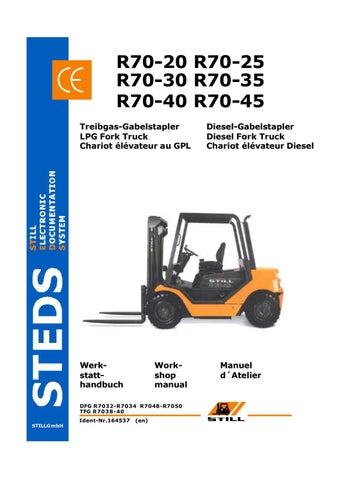 download STILL LPG Fork Truck R70 35T R70 40T R70 45T workshop manual