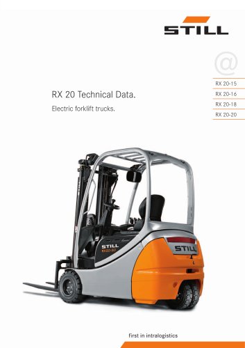 download STILL RX20 15 RX20 16 RX20 18 RX20 20 RX60 16 RX60 18 RX60 20 Electric Forklift Truck Manu workshop manual